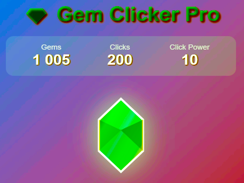 Spil GEM Clicker Pro online