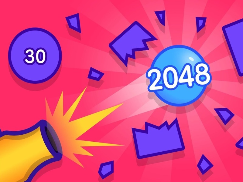 Spil 2048 blokerer ødelæggelse online