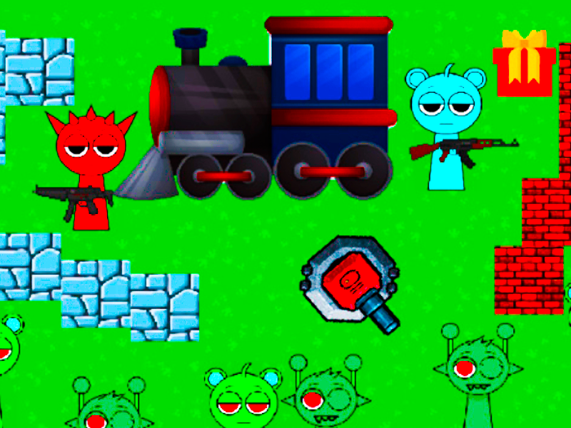 Spil Sprunki Dead Rails online