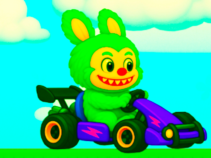 Spil Labubu Gokart online
