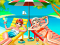 Spil Elsa og Annas Strand Selfie online