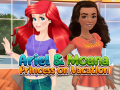 Spil Ariel og Moana: Prinsesser på ferie online