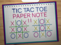 Spil Tic Tac Toe Papir Notat 2 online