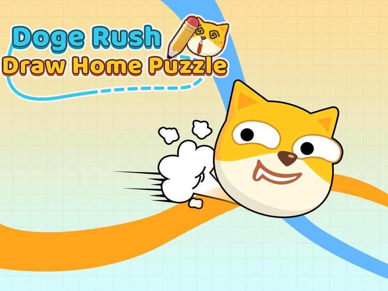 Spil Doge rush tegne hjem puslespil online
