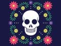 Spil Farverig Kranium Puzzle online