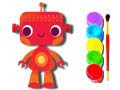 Spil Tilbage til skole: Robot Malebog online