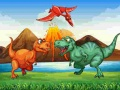Spil Farverige Dinosaurer Match 3 online