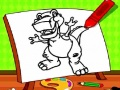 Spil Nem Dyrmalebog Dinosaurer til Børn online
