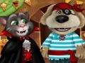 Spil Talende Tom og Angela: Halloween fest online