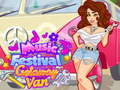 Spil Piger Fikser Det Musikfestival Getaway Van online