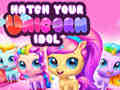Spil Klæk din unicorn-idol online