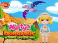Spil Nastya: Udgravning af Dinosaur Knoer online