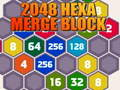 Spil 2048 Hexa Sammenfletningsblok online
