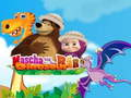 Spil Masha og Bjørnen: Dinosaur online