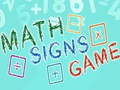 Spil Matematisk Tegn Spil online