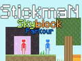 Spil Stickman Skyblock Parkour online