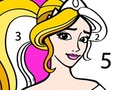 Spil Prinsesse Farvelægning Ved Nummer online