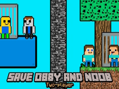Spil Redd Obby og Noob To Spillere online
