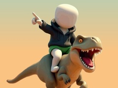 Spil Stickman. Dinosaur Arena online