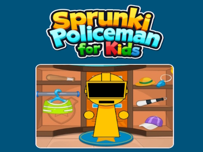 Spil Sprunki-politimand for børn online