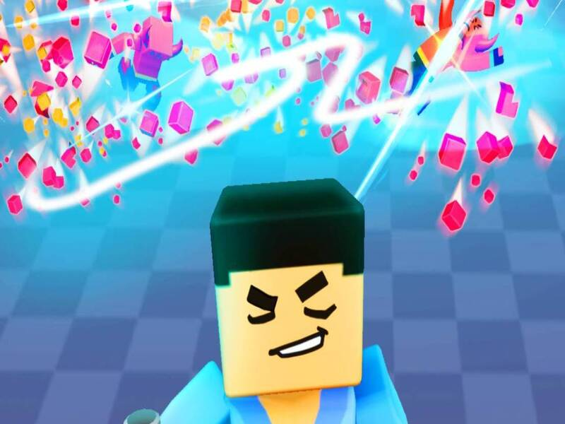 Spil 3D Block Gladiator: Sword Draw online