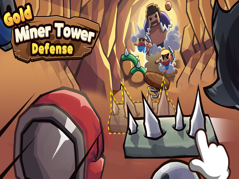 Spil Gold Miner Tower Defense online