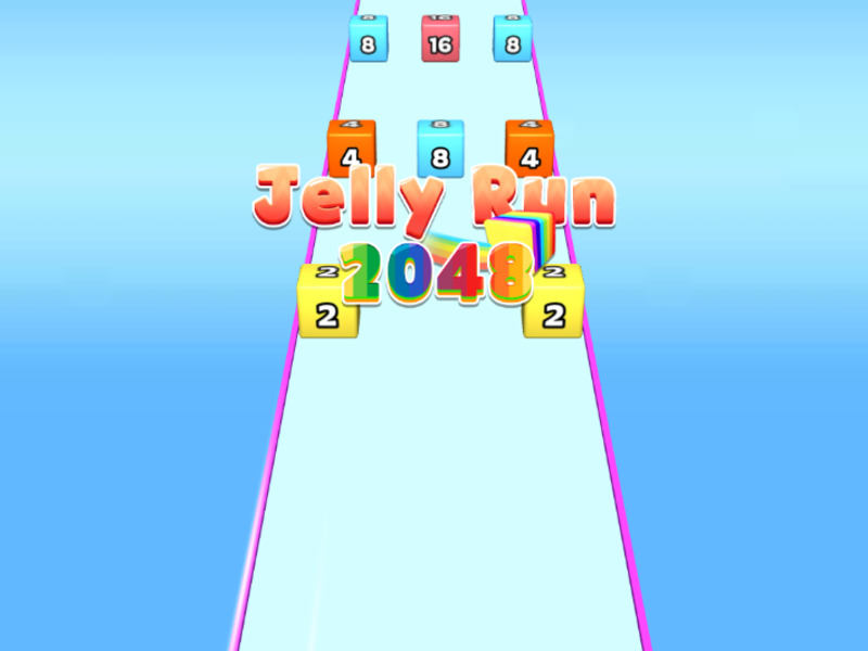 Spil Jelly Run 2048 online