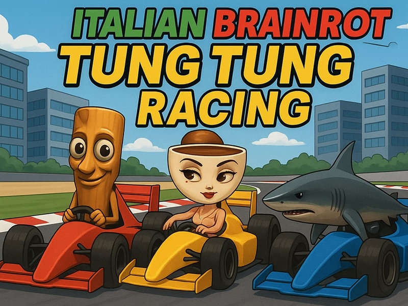 Spil Italiensk Brainrot Tung Tung Racing online