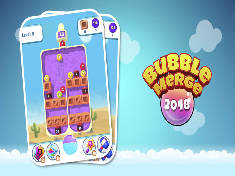 Spil Boble Merge 2048 online