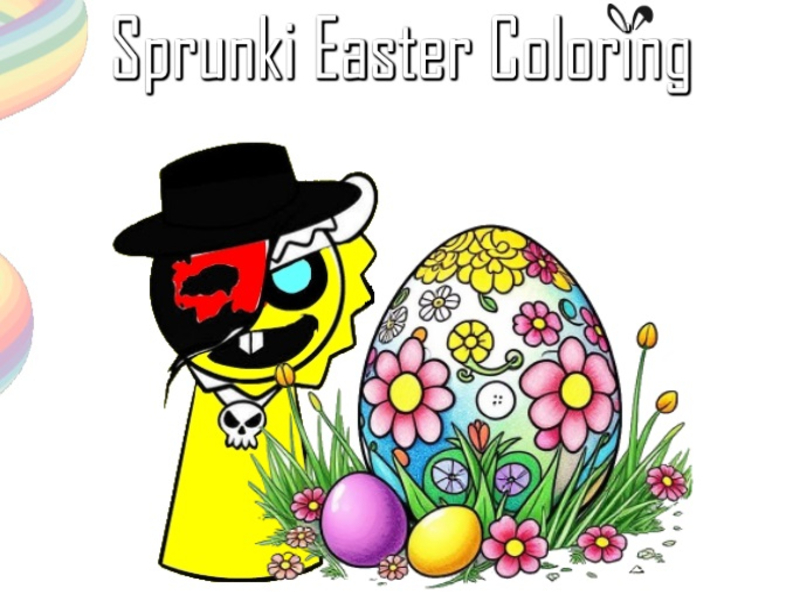 Spil Sprunki påskefarve online