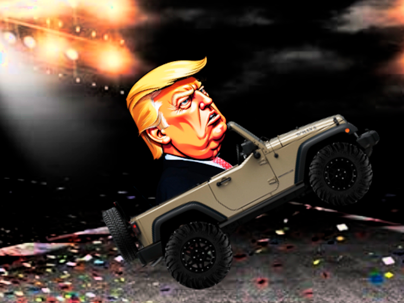 Spil Trump Wheelie Challenge online