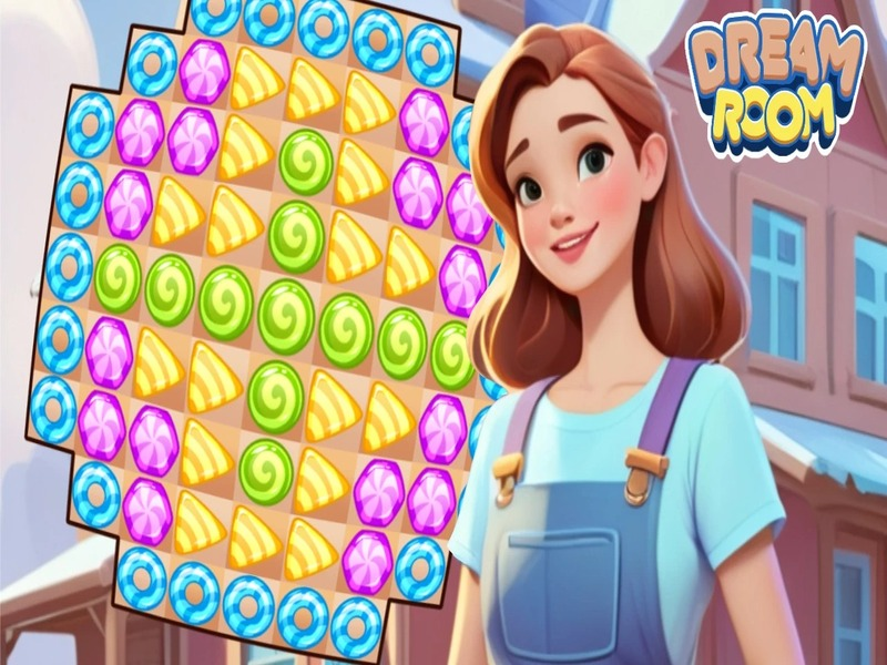 Spil Match-3: Dream Room online
