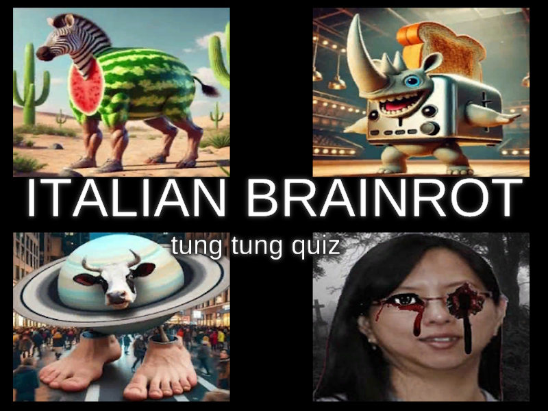 Spil Italiensk Brainrot Tung Tung Quiz online