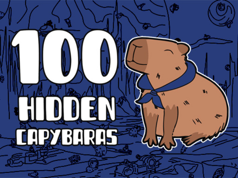 Spil 100 skjulte capybaras online