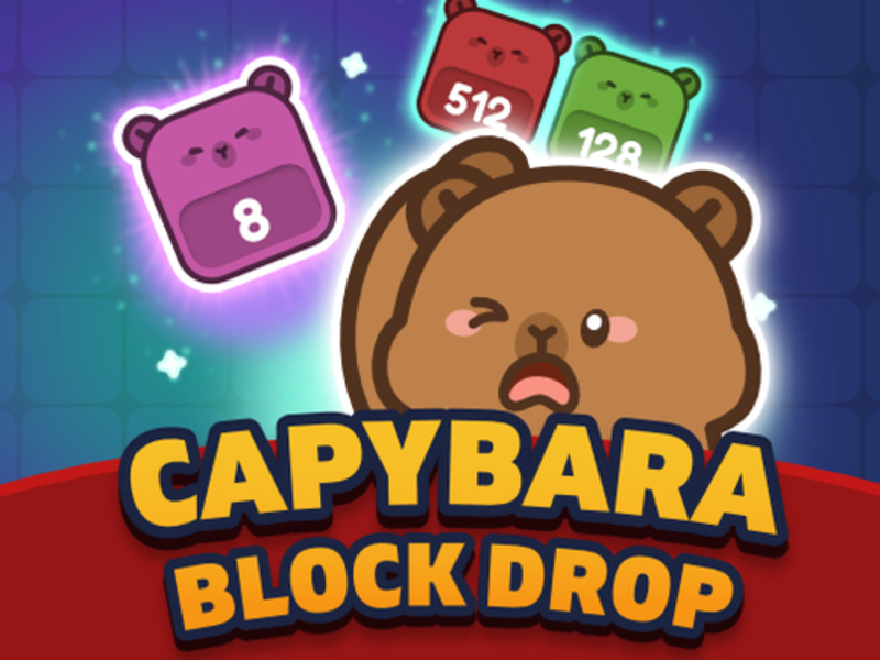 Spil Capybara Block Drop online