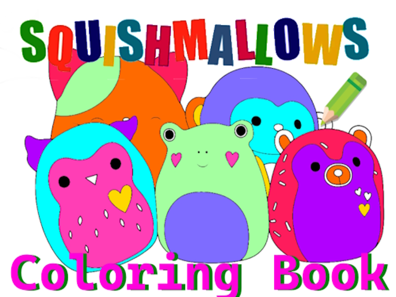 Spil Squishmallow Coloring Book online