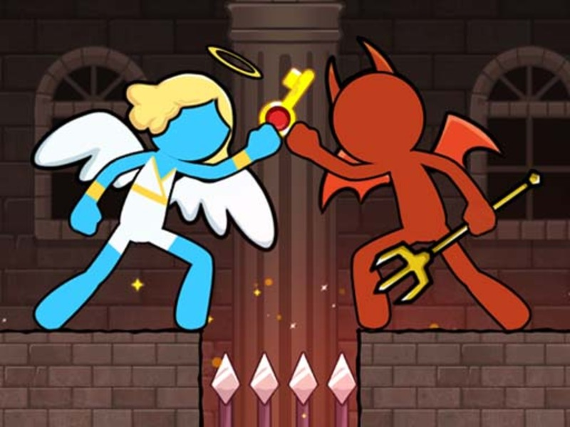 Spil Stickman Duo: Undslippe graven online