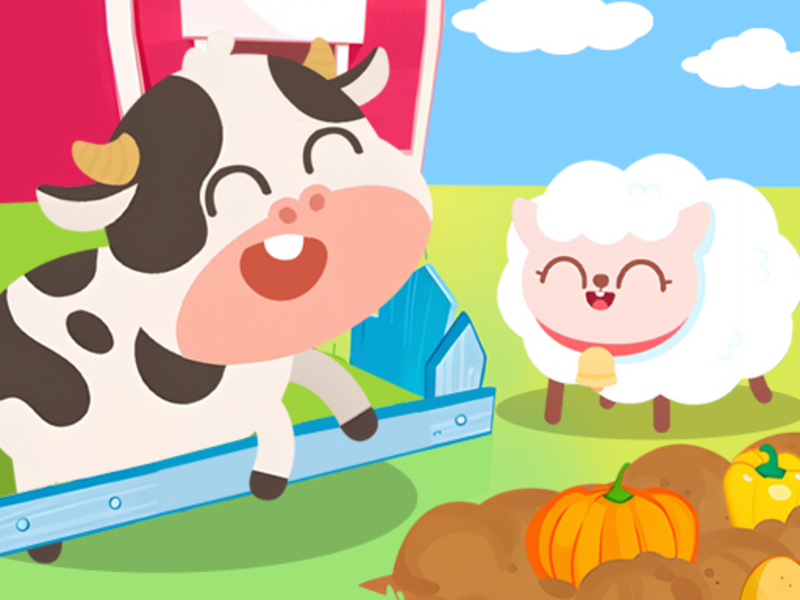 Spil Børn Happy Farm Dudu online