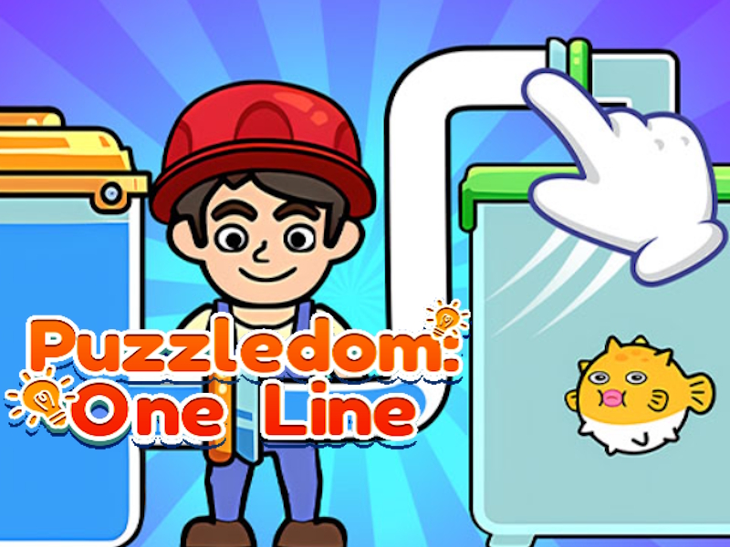 Spil Puzzledom One Line online