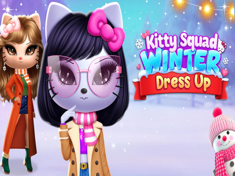 Spil Kitty Squad Winter Dress Up online