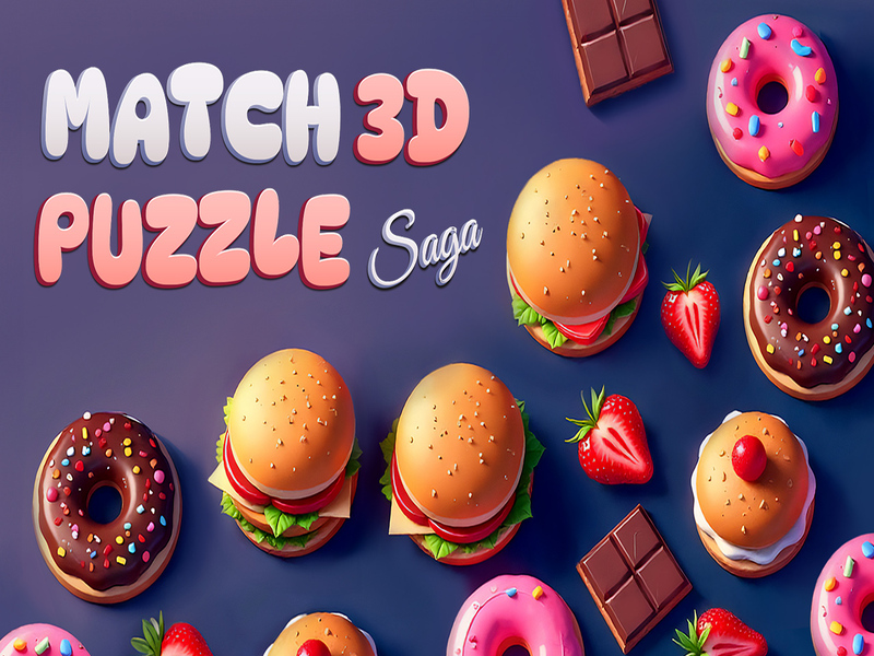 Spil Match 3D -puslespil Saga online